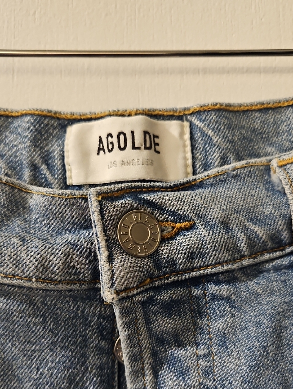 Agolde Riley Crop Light Wash Women's Straight Leg Jeans Size 30 - Picture 2 of 14